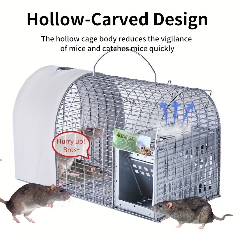 Garosa Cage de piège à rats sans cruauté Animal vivant Ravageur Rongeur  Souris Contrle de la souris Attrape-appts, Contrle de la souris souris,  Piège à rat sans cruauté 