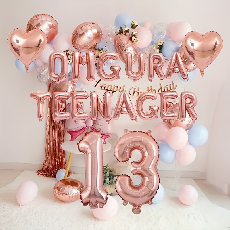 Decoraciones de cumpleaños número 15 para niñas y niños, suministros de  fiesta de cumpleaños morados para adolescentes, pancarta de feliz  cumpleaños