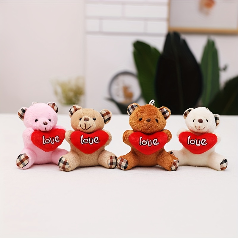 Adorable Teddy Bear Charm Keychain - Perfect Plush Toy Accessory For Your  Backpack Or Bag! - Temu