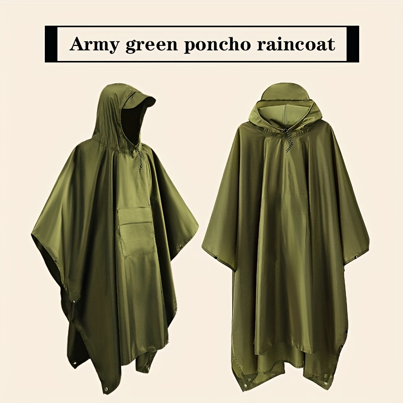 CLISPEED Poncho impermeable de 3 piezas, chaqueta de lluvia para ciclismo,  capa de lluvia para adultos, capa de lluvia, impermeable, impermeable