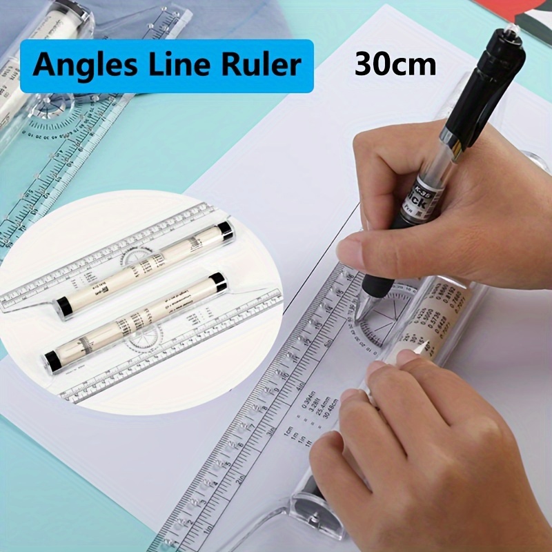 Roll Ruler Parallel Ruler, Clear Scale Rolling Ruler, For Art Measurement  Tool Measuring, Drafting, Student Multi-purpose Rolling Rule 