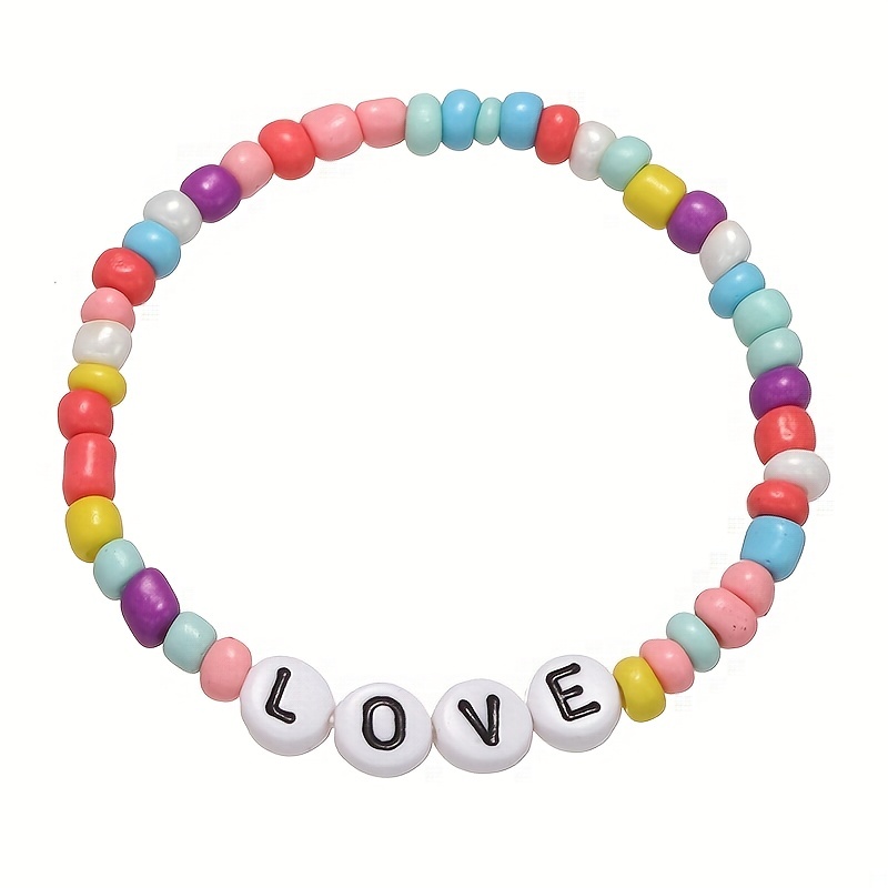 Letter Beads Encouragement Positive Energy English Words - Temu