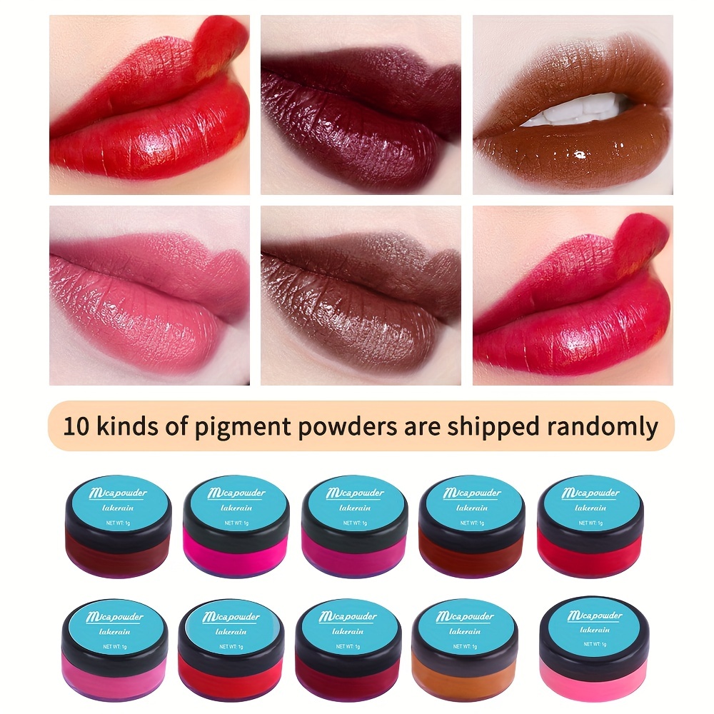 Colorful DIY Lip Gloss Powder Material 1g Lipstick Pigment Powder For DIY  Lipgloss Powder Pigment Make Up Tools Makeup Comestics