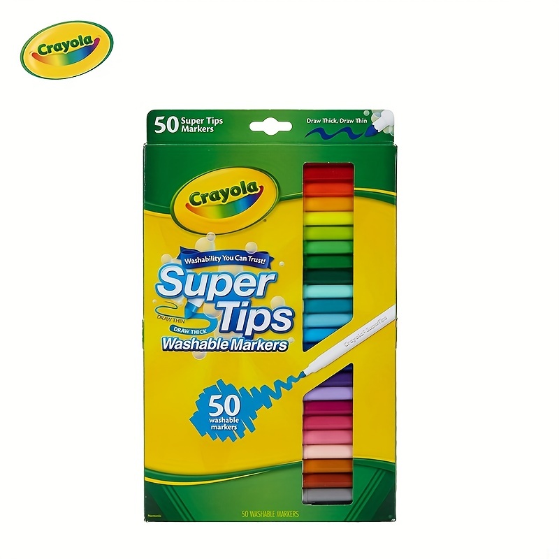 Rotuladores lavables Crayola Super Tips, juego de 80 unidades, 43