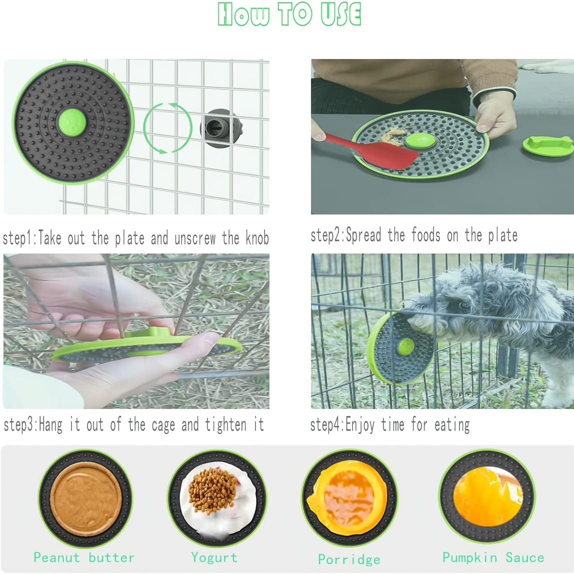 Train Your Puppy or Cat with this Crate Lick Plate - Slow Feeder & Pet Food  Mat!