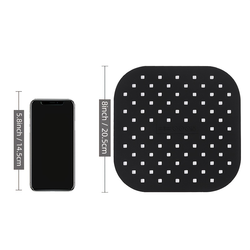 JVJRFQ iSH09-M449951mn Air Fryer Silicone Liners Square, Reusable