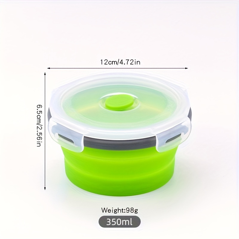  Lunch Essentials Green Collapsible Silicone Lunch Box