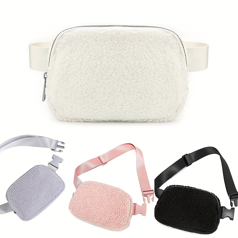 Teddy Sherpa Crossbody Belt Bag