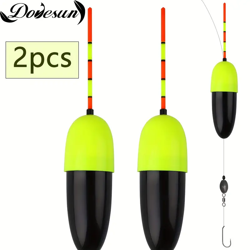 Dovesun Fishing Slip Bobbers, Vertical Fishing Floats For Fishing Crappie,  Fishing Accessories, 2 Size