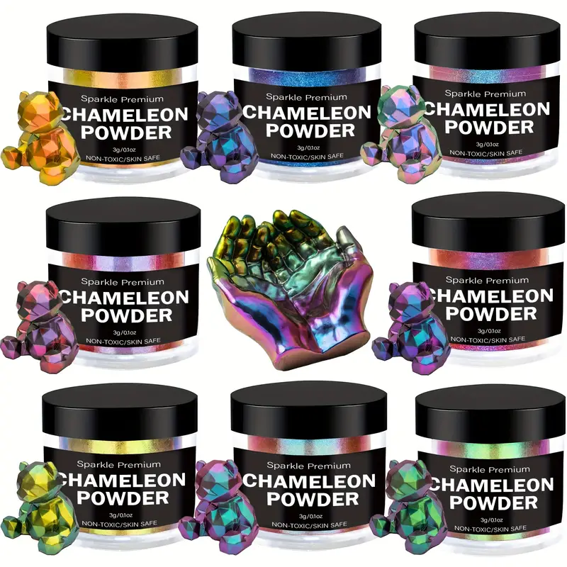 1bottle Chameleon Mica Powder 8 Color Shift Mica - Temu