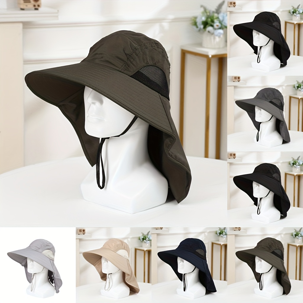 Adjustable Spring Summer Outdoor Sun Hat For Men Women With Wide Brim  Safari Hiking Hat Fishing Hat - Jewelry & Accessories - Temu Spain