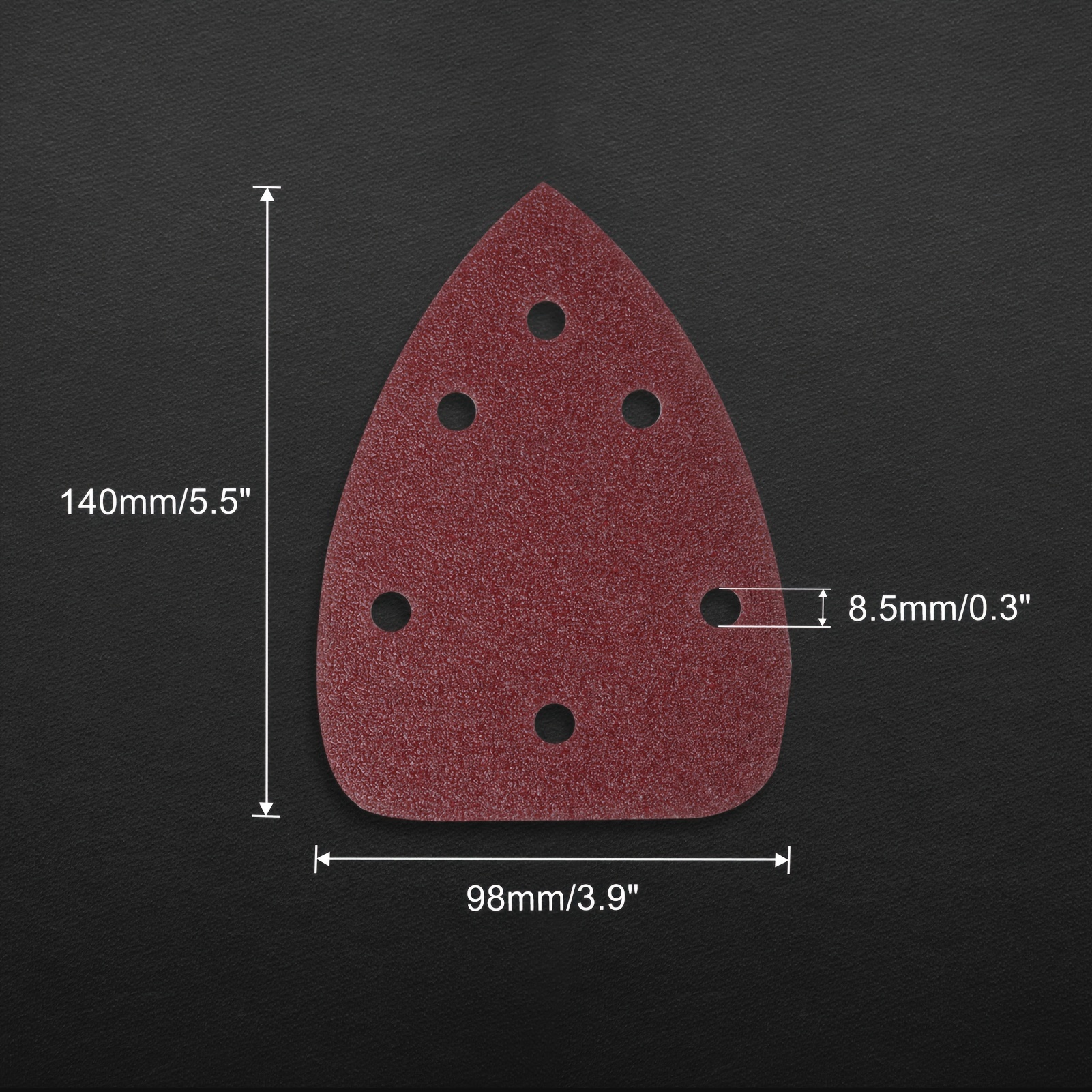 Detail Sander Sandpaper 30Pcs 5-Hole 40 Grit Aluminum Oxide Mouse