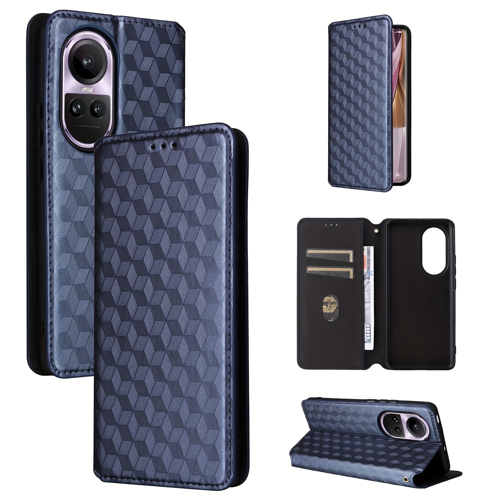 For OPPO A78 4G, Shockproof Anti-Slip Magnetic Soft Rubber Business Case  Cove