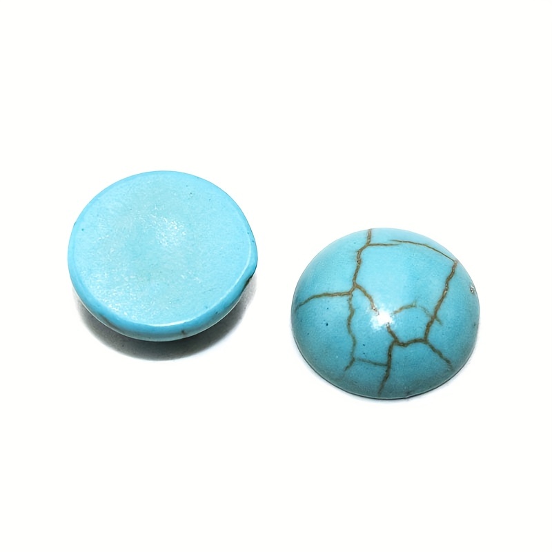 20pcs Turquoise Semicircle Patch DIY Jewelry Accessories