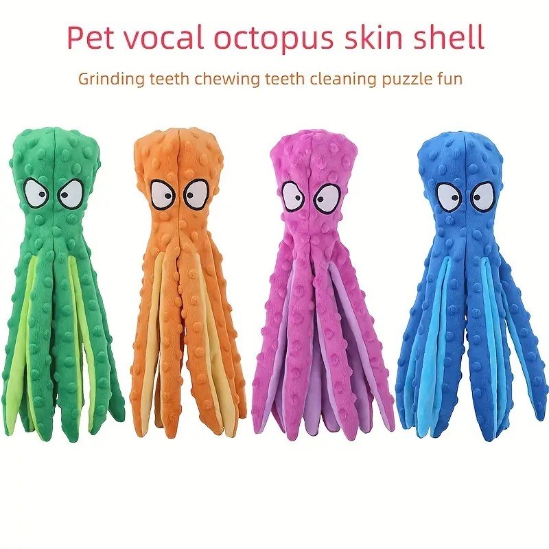 Pet Plush Toy Octopus Dog Toys