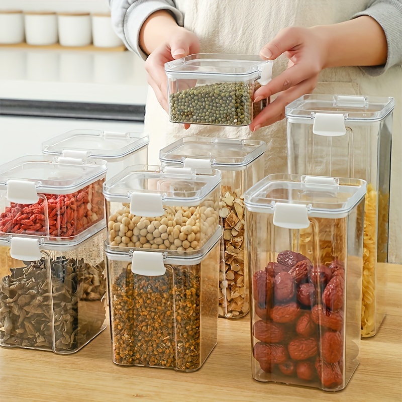 Food Storage Containers With Lids Clear Airtight Square - Temu