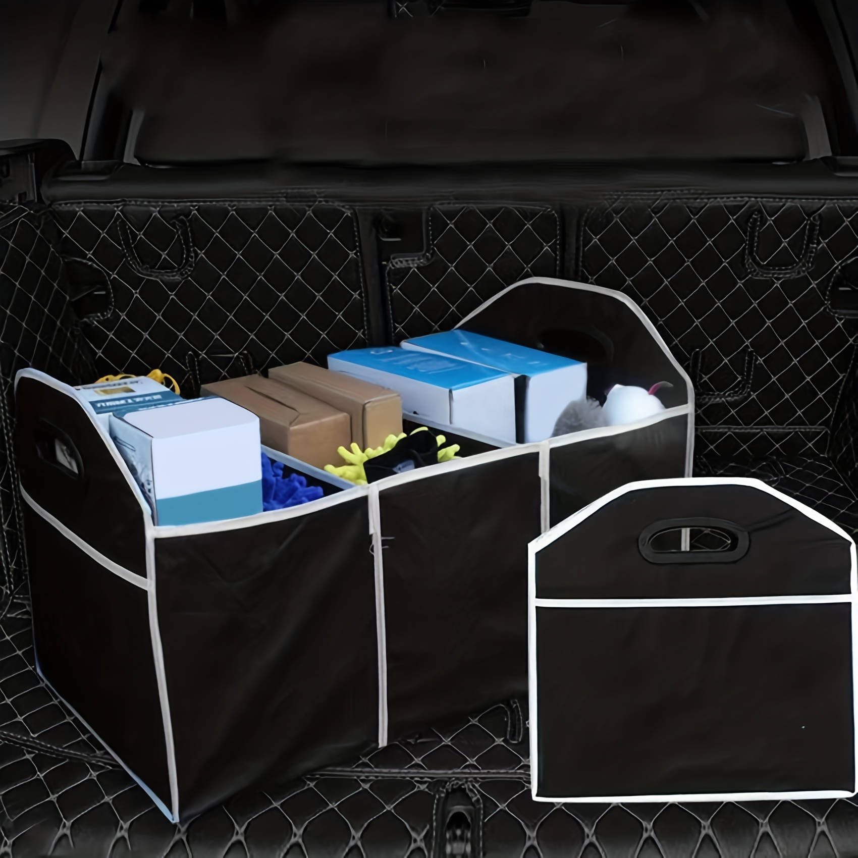 1 Stück Kofferraum-Aufbewahrungsbox, Auto-Aufbewahrungsbehälter,  Multifunktionale Faltbare Aufbewahrungsbox, Organizer-Box,  Auto-Werkzeugkasten, Organ