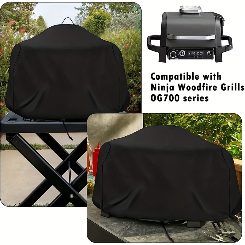 Waterproof Cover for Ninja Woodfire Outdoor Grill, BBQ Grill Accessories  with In