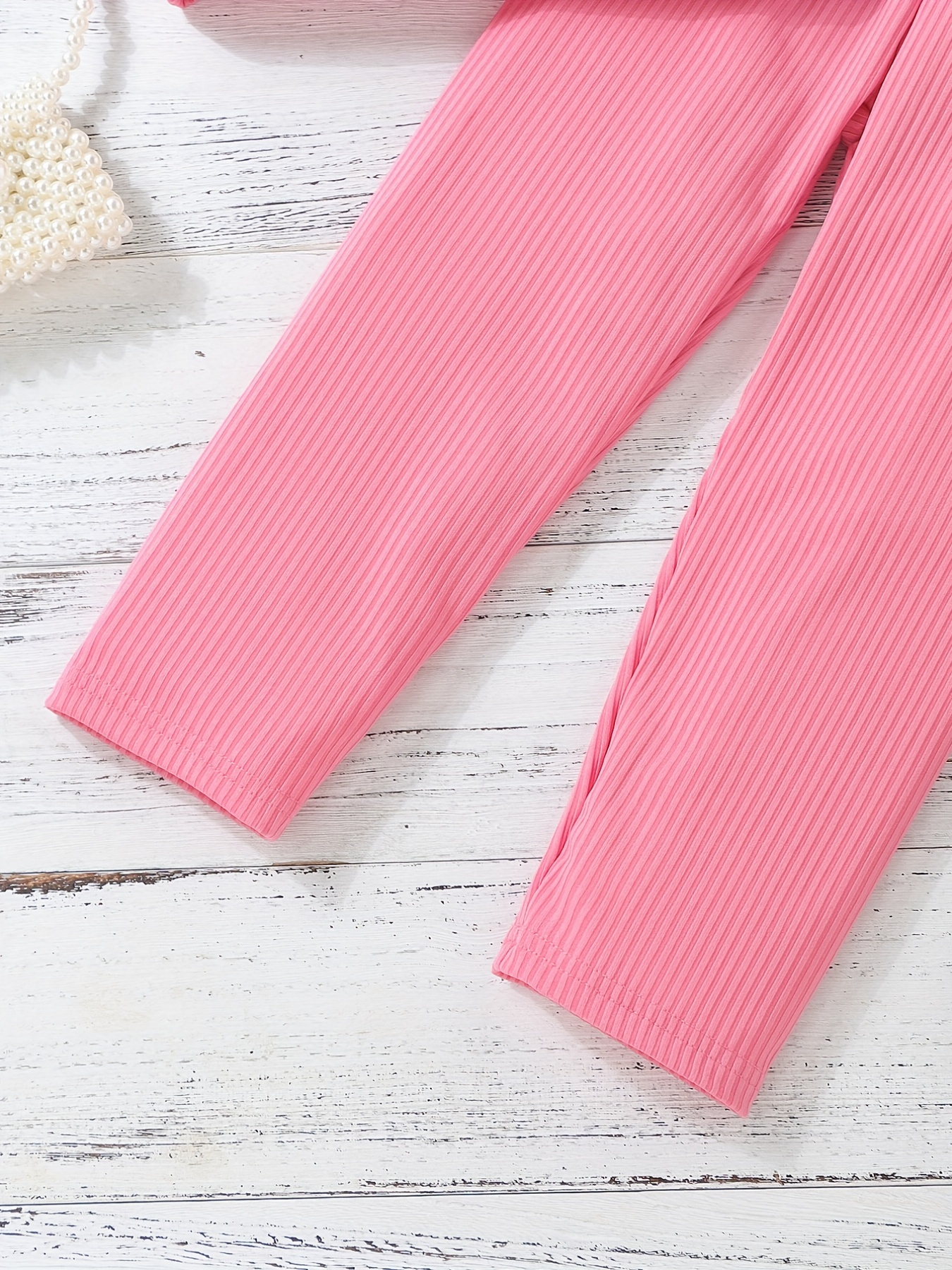 Pantalones para niño pequeño Parches Frase Casual, Moda de Mujer