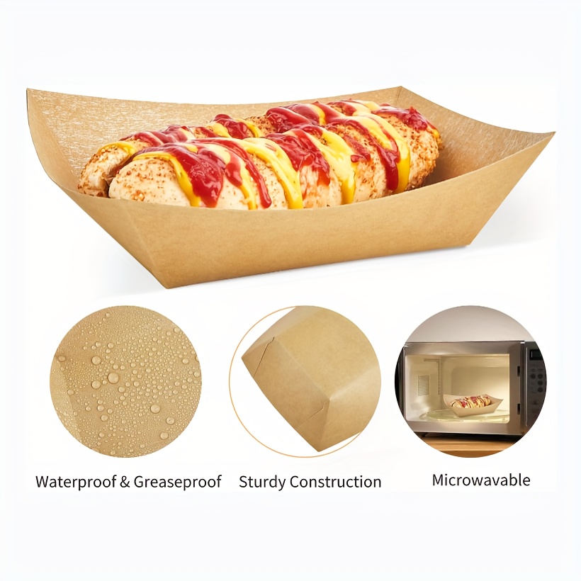 Large Take Out Food Containers Heavy Duty Microwavable Kraft - Temu