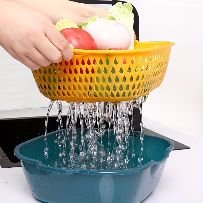 8pcs Multifunctional Vegetable Washing Basket And Fruit Storage