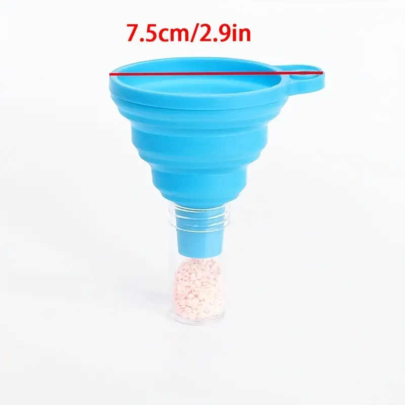 Silicone Funnel Pourer For Diamond Painting Retractable - Temu