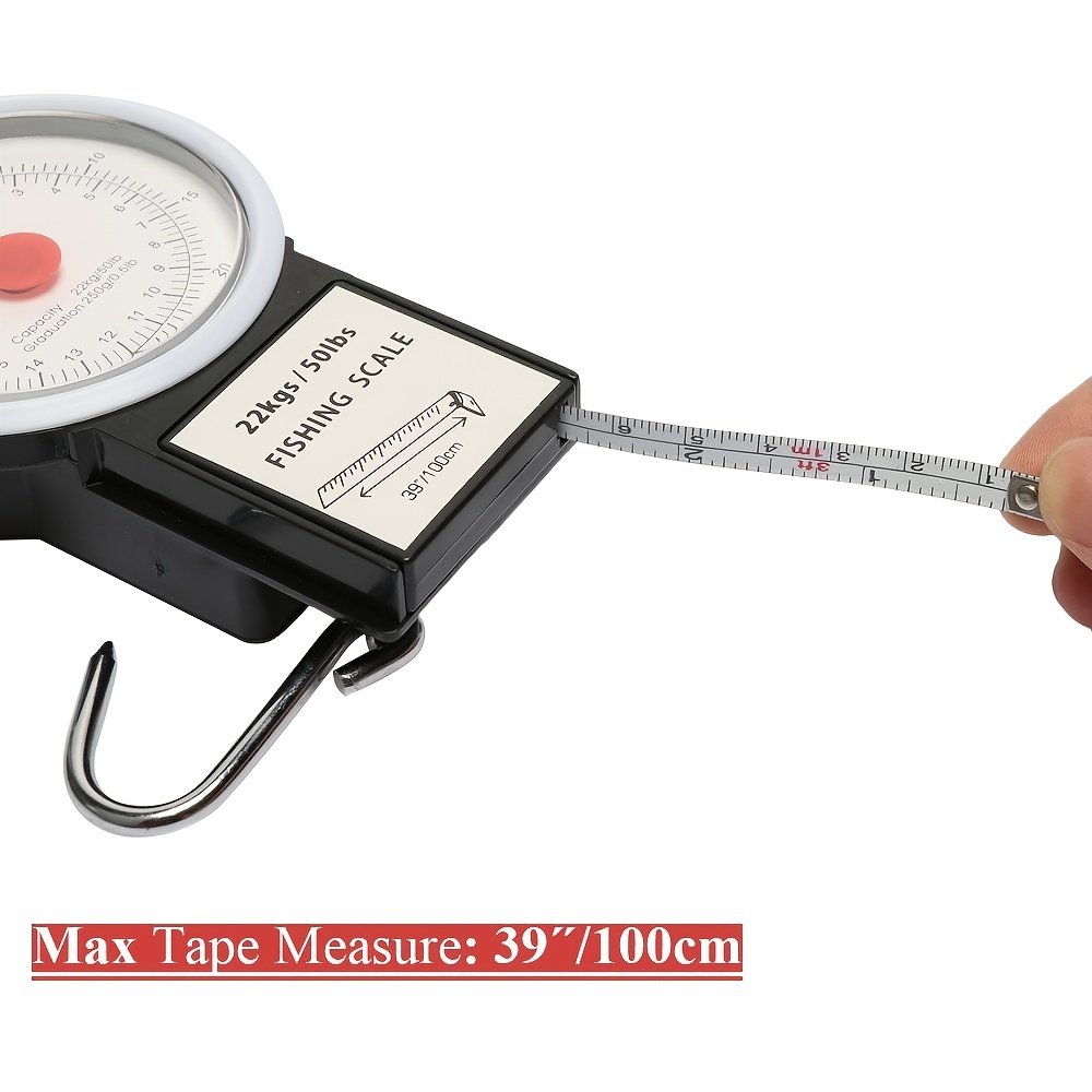 Multi-Purpose Mechanical Hanging Fishing Scales with Tape Measure