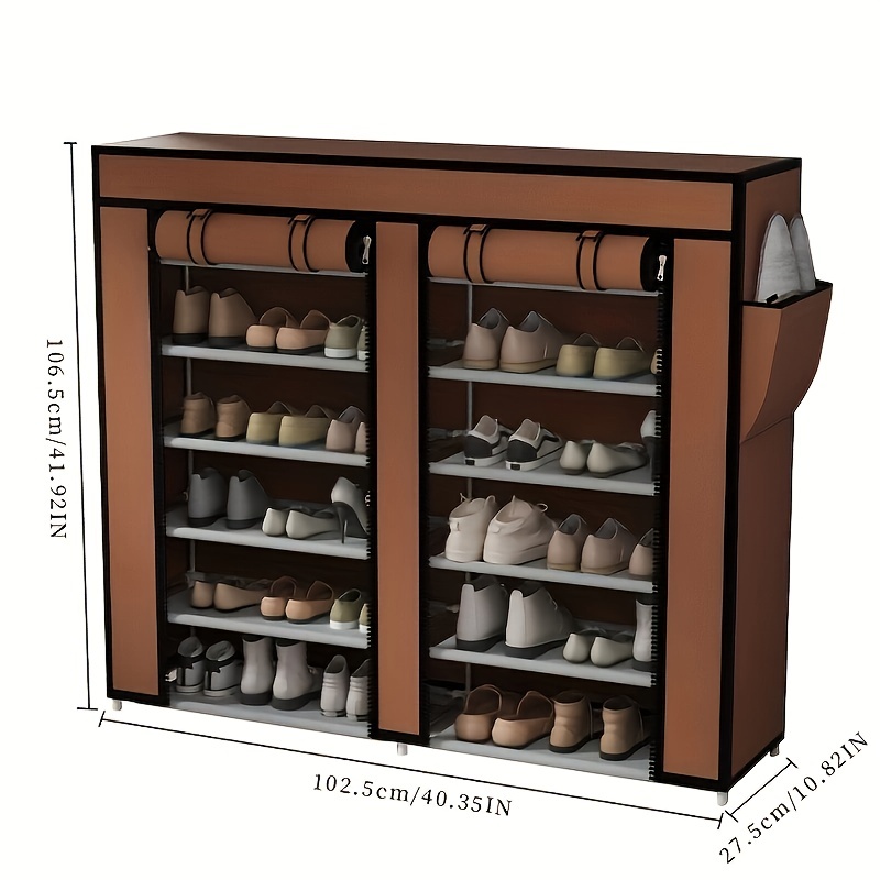 1pc 4-tier Easy-to-assemble Home Shoe Rack Shoe Cabinet