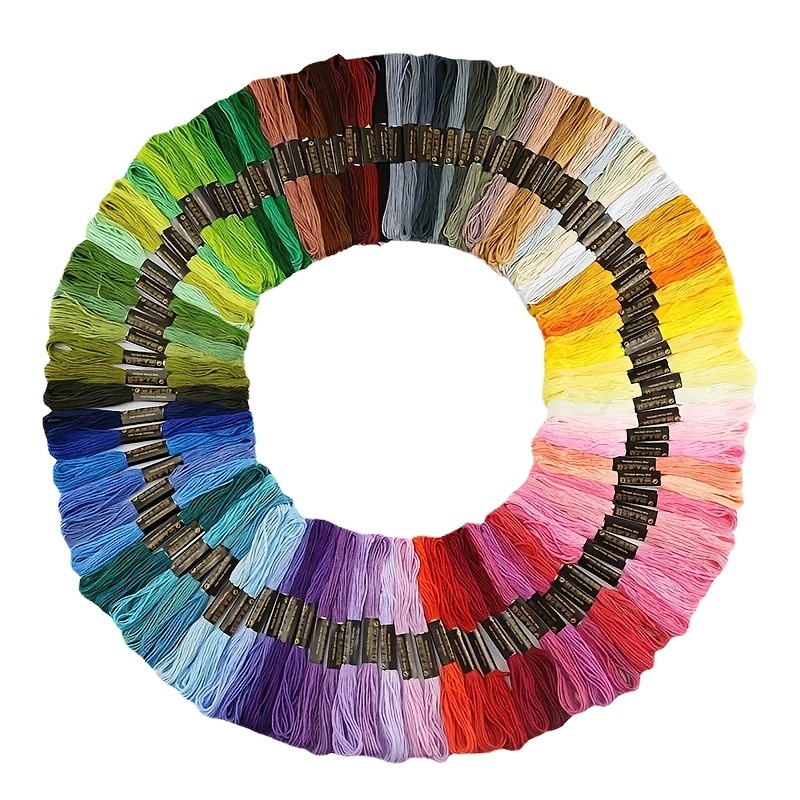 10 Vibrant Colors Metallic Embroidery Floss Pack