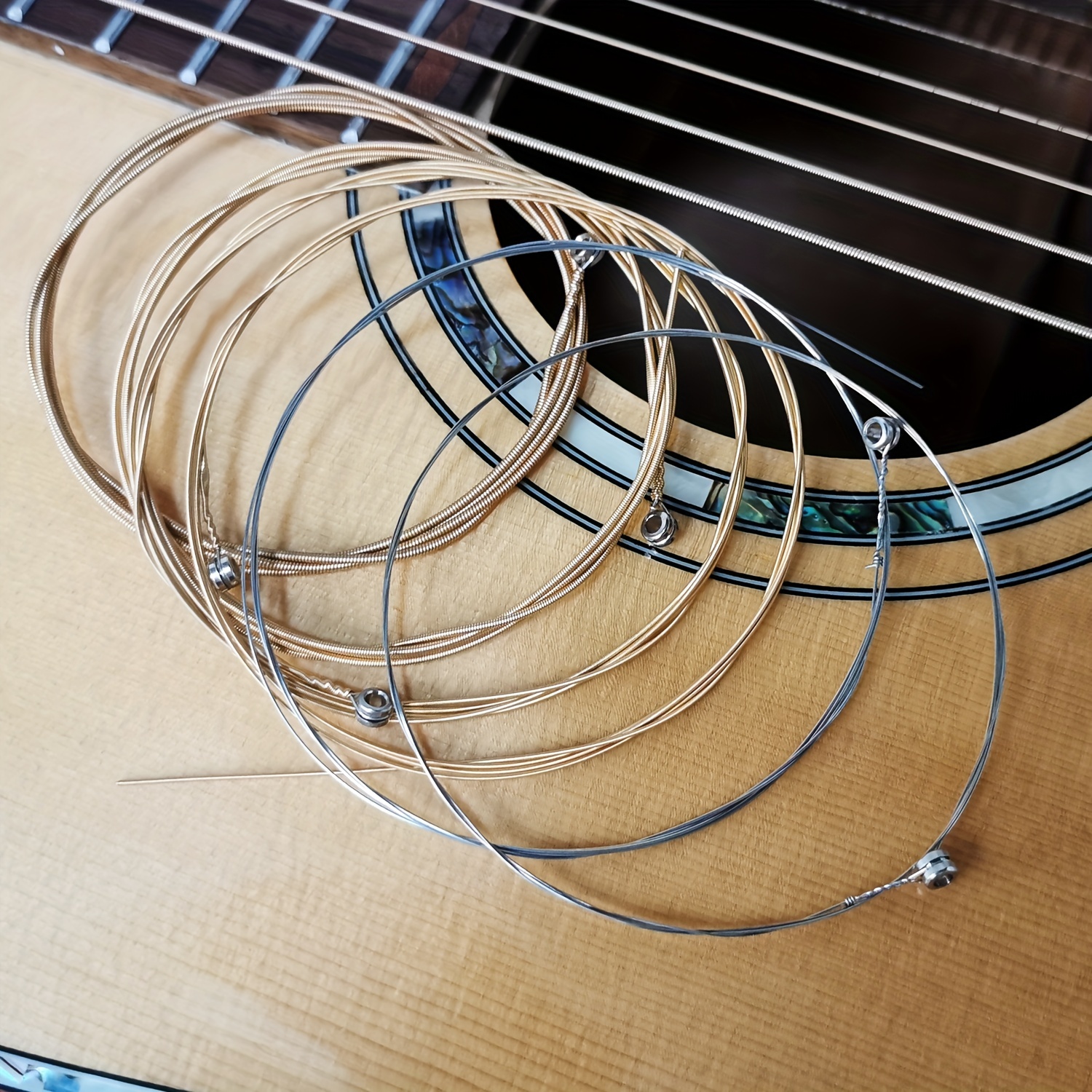 Cordes de guitare acoustique, 6 pièces/ensemble, taille complète