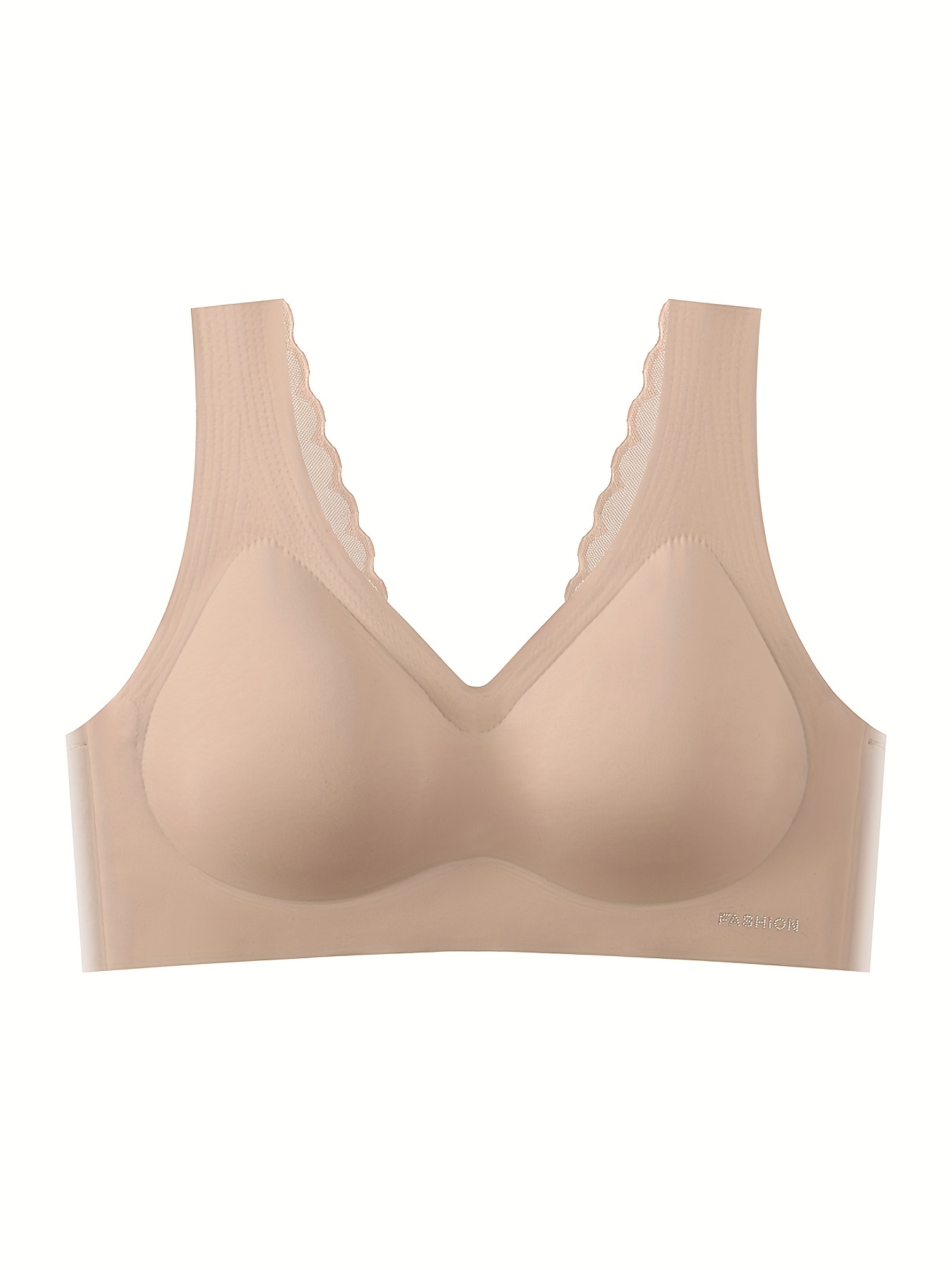 Cysincos Wireless Bras for Women Seamless Mesh Lace Comfortable