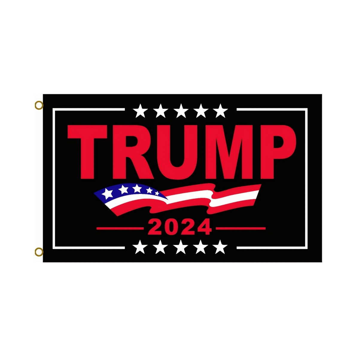 Trump Flag President Best Ever Burlap House Flag Pack Patriotic Vote Democr - 2