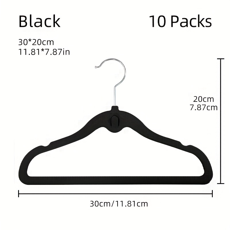 10 Pack Infant and Toddler Hangers (White)
