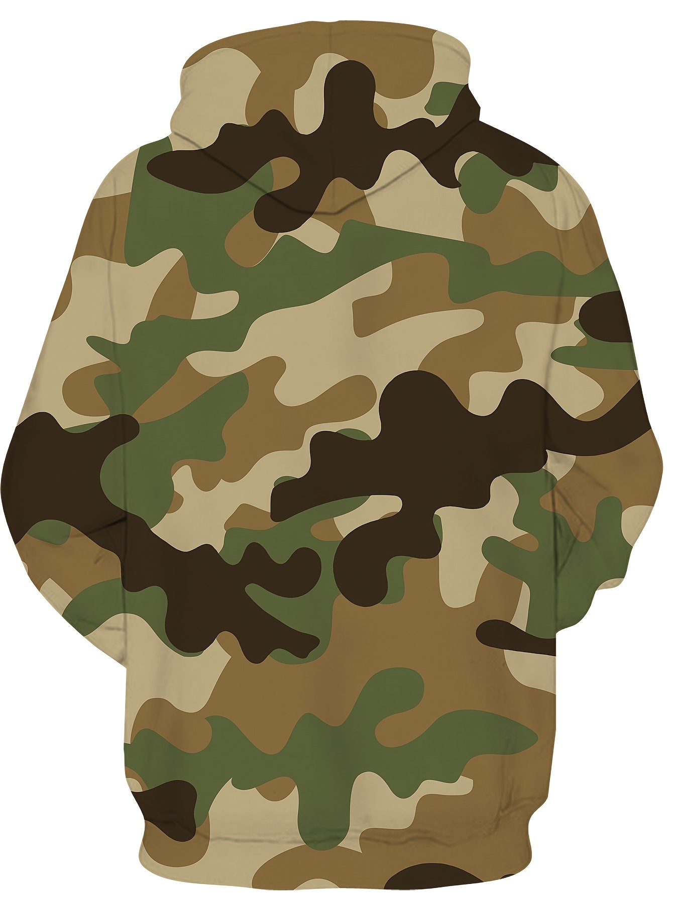 Green on sale camouflage hoodie