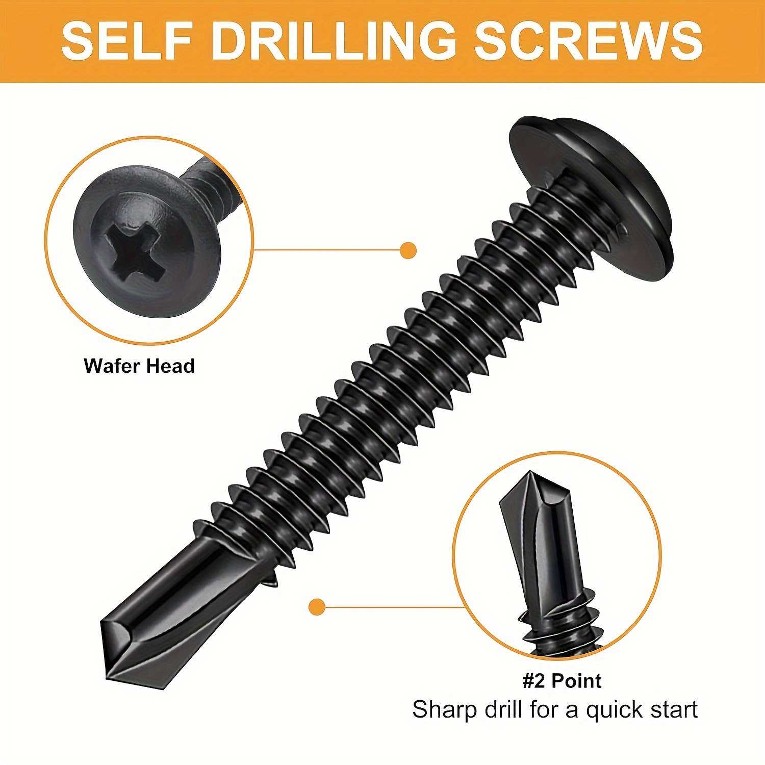 Self Tapping Screw, Self Tapping Aluminum Screws, Self Tapping Metal, Wood  Screws