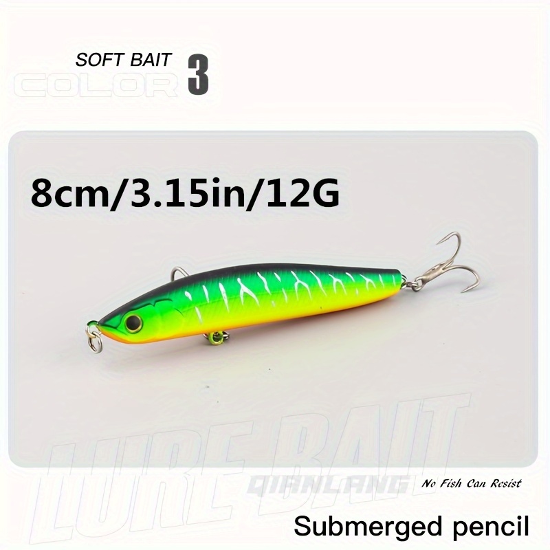 Baffle Submerged Pencil Fishing Lures high Frequency Tremor - Temu