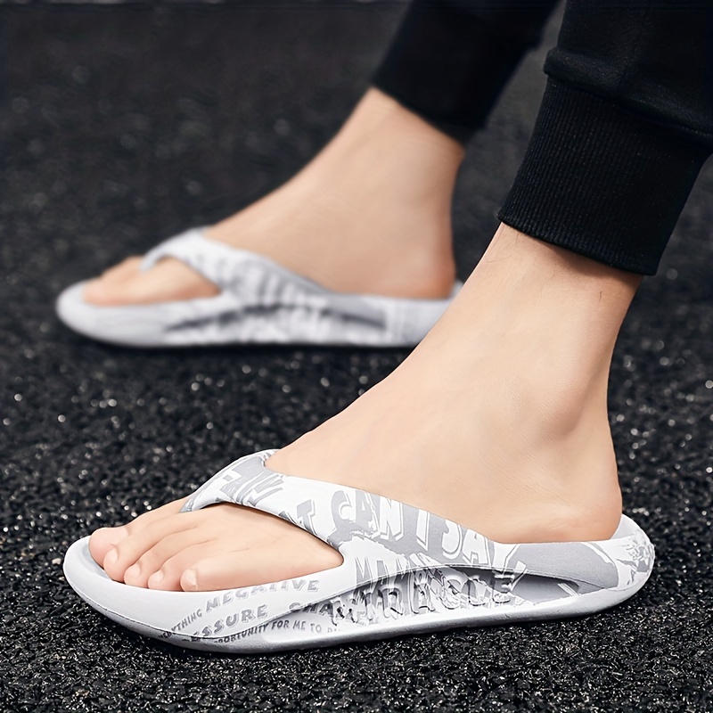 Mens Thong Sandals Casual Non Slip Flip Flops Shoes Toe Post