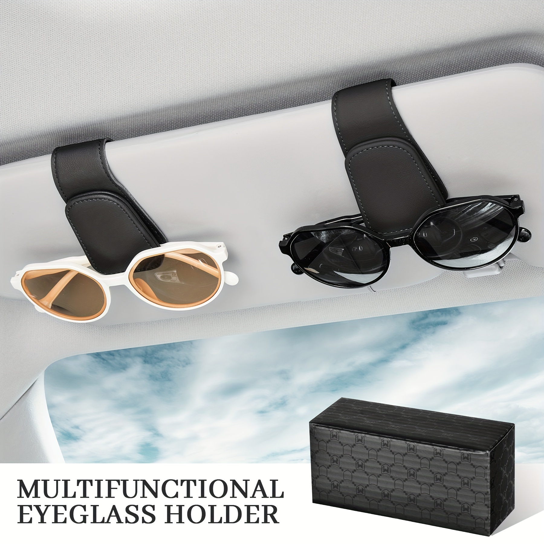 2pcs Auto Sonnenbrillenhalter Brillenhalter Taschenbox - Temu Austria