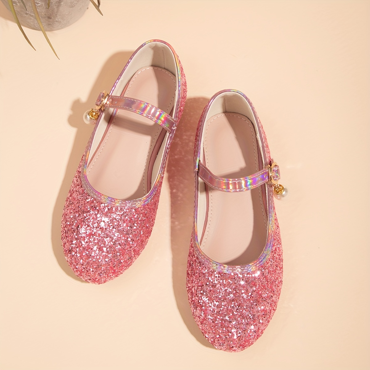 de niños de moda princesa Zapatos de tacón de aguja & mary jane Zapatos  planos con con lentejuelas con adorno , para niñas, Moda de Mujer