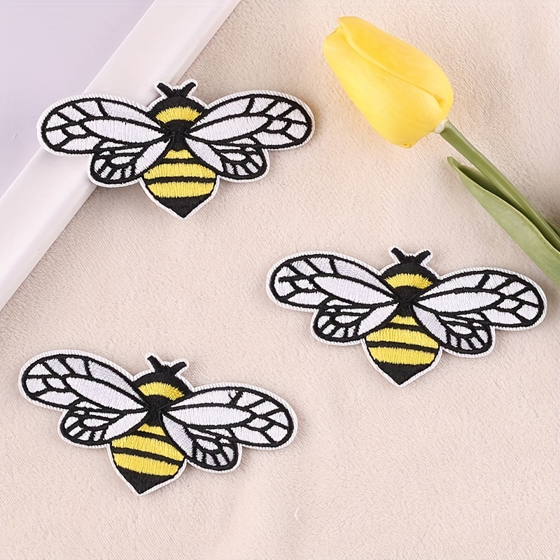 Cartoon Bee Shape Embroidery Patches For Clothing Iron Sew - Temu