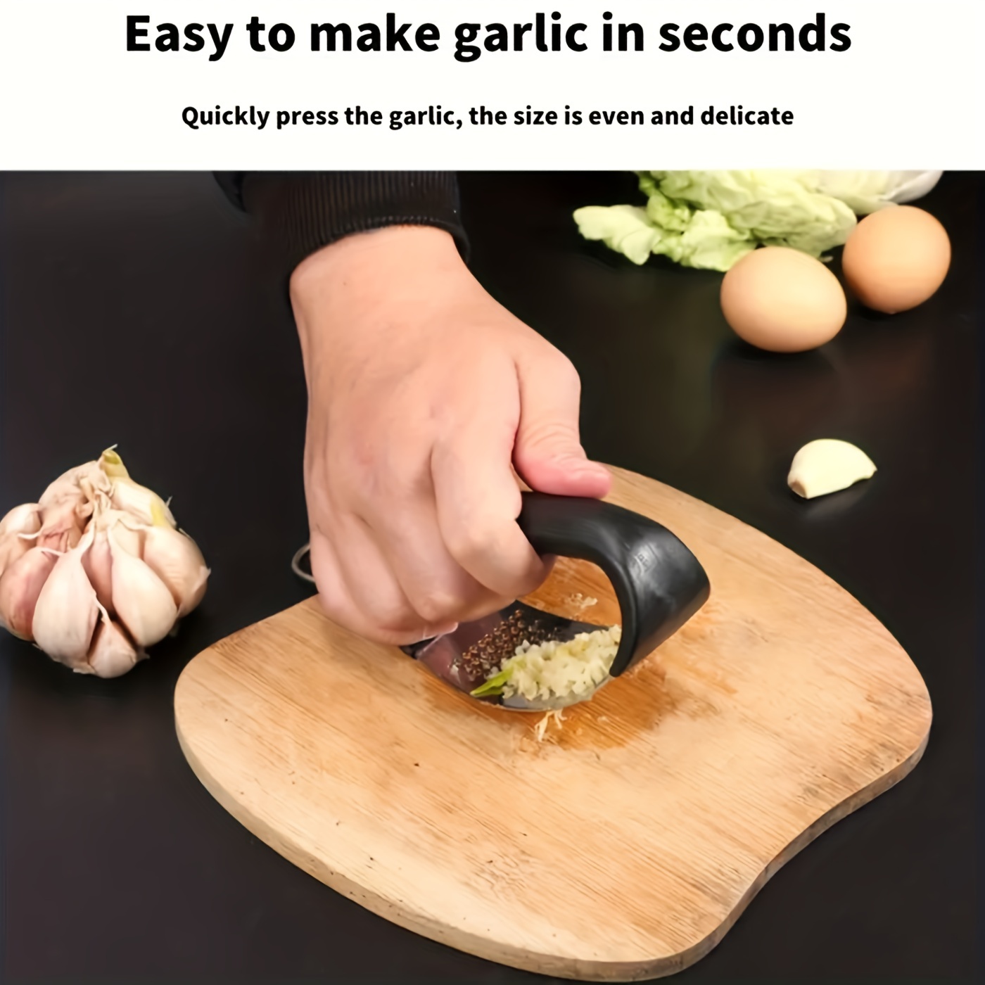 Professional Manual Garlic Press, Garlic Crusher, Multifunctional Garlic  Press, Ginger Crusher, Easy To Clean Garlic Press, Easy To Use Garlic  Cutter