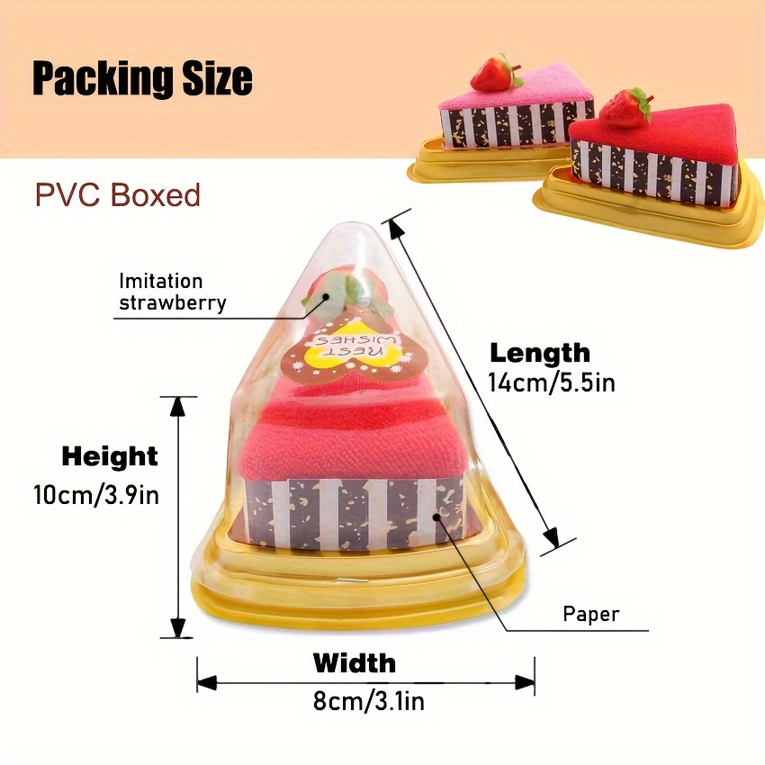 1pc Diseño Pasteles Toallas Toalla Creativa Linda Regalos - Temu