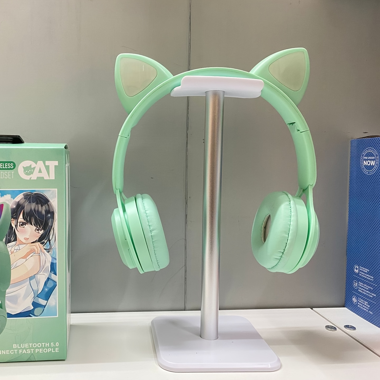 Cat Ear Head mounted Headphones New Double Ear Gaming Ear Temu