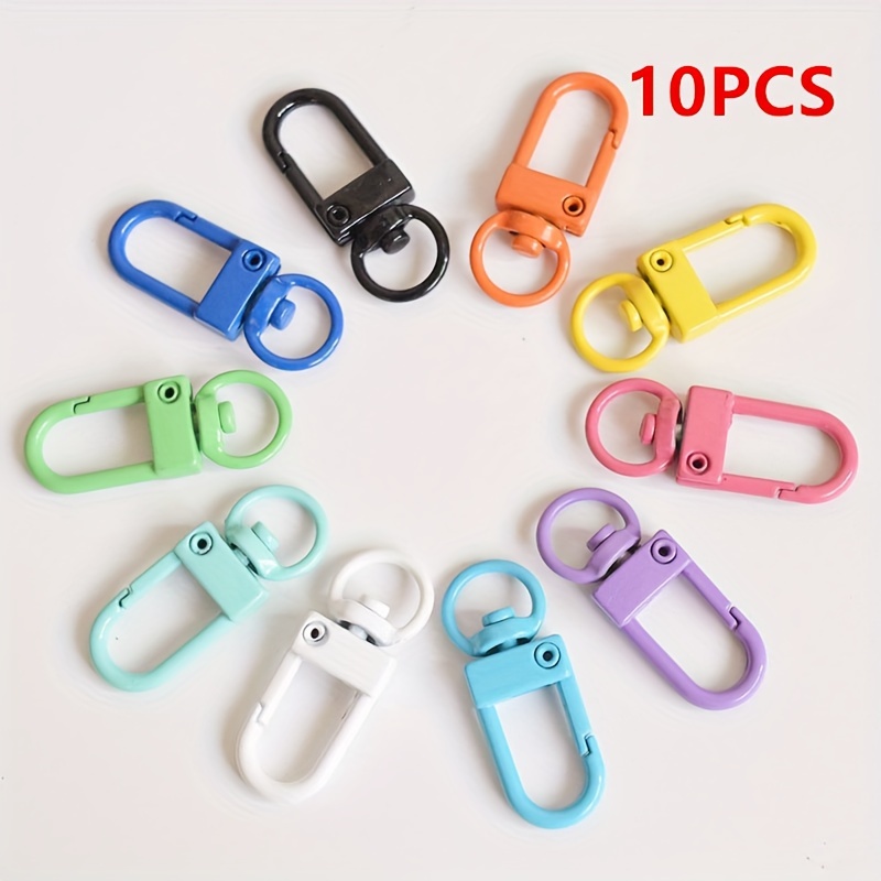50pcs Keychain Hook Clip, Swivel Snap Hook Lobster Claw Clasp Small Metal  Swivel Key Chain Clip Hook Keychain Hardware For Keychain Making