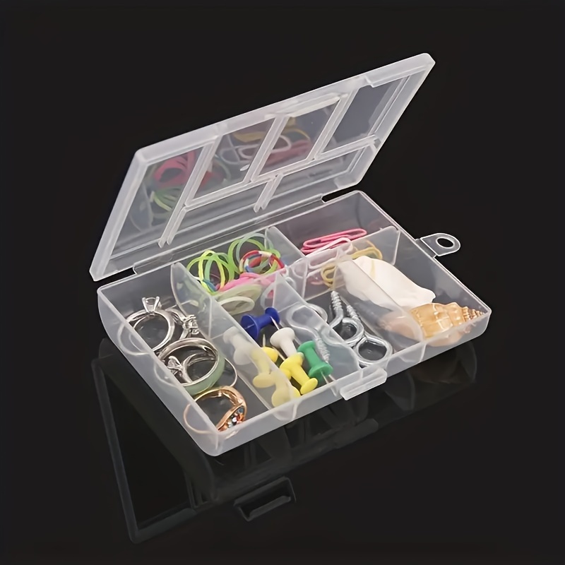 Fishing Tackle Box Transparent Plastic Storage Box Portable Clear