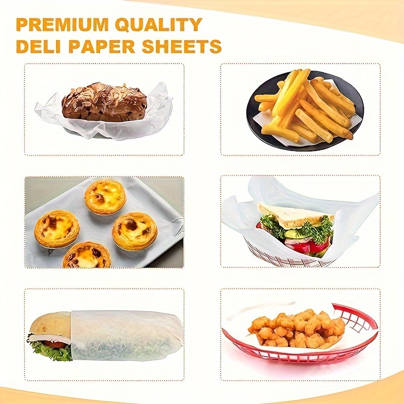 Thickened Barbecue Paper, Parchment Paper Sheets, Silicone Oil Paper,  Baking Tray Liners, Food Grade Non Stick, Commercial Household Baking Paper,  High Temperature Resistant - Temu