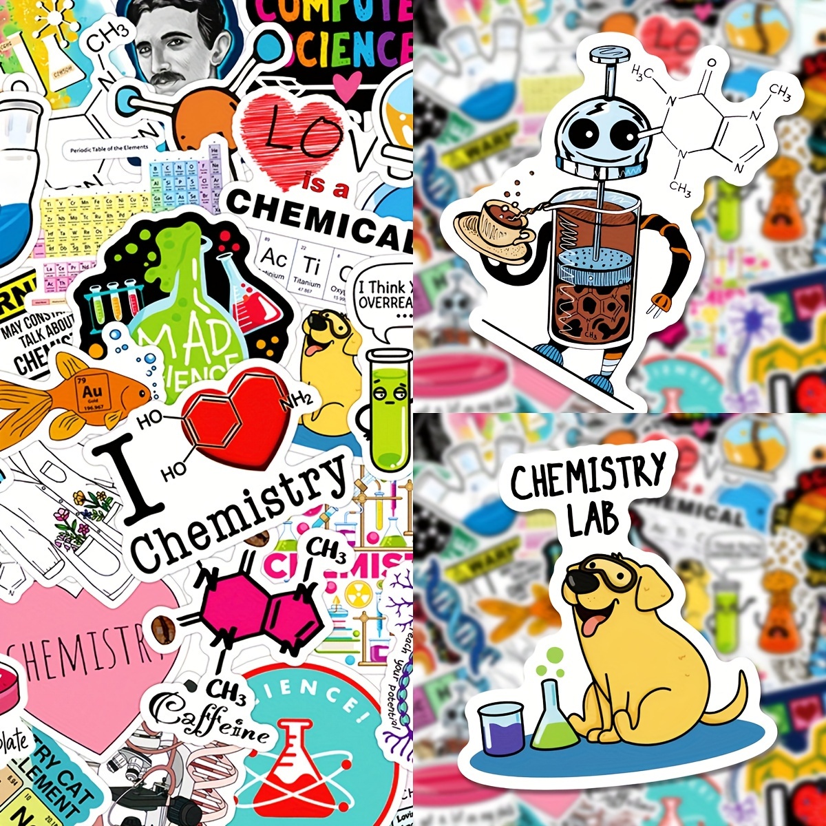 Cute Robot Stickers Roll Science Theme Stickers For - Temu