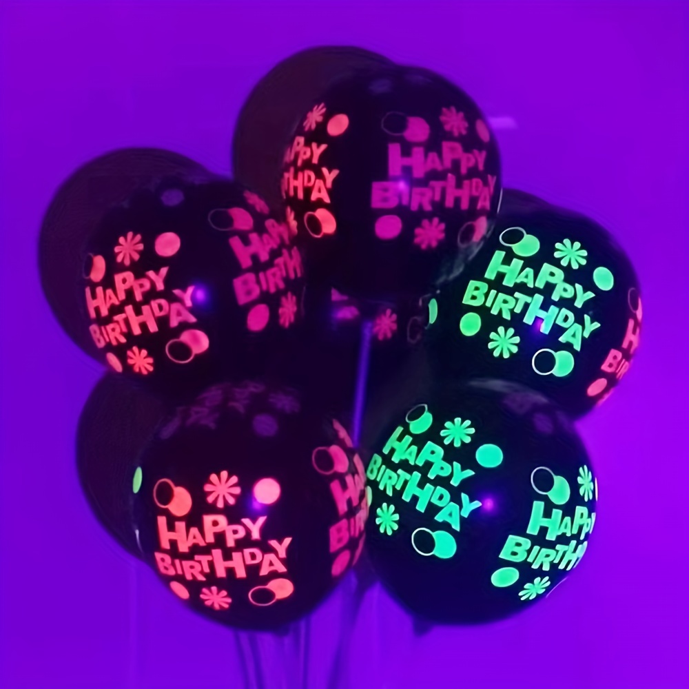 Fluorescent Balloon Glow In The Dark Glow Luminous Love - Temu