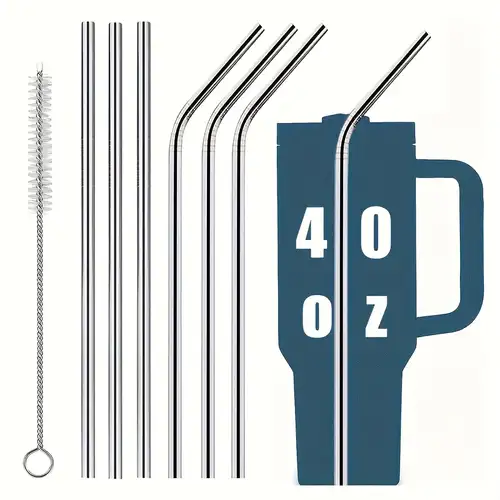 13 Long Reusable Tritan Replacement Drinking Straws for 40 oz,30oz&24oz  Mason
