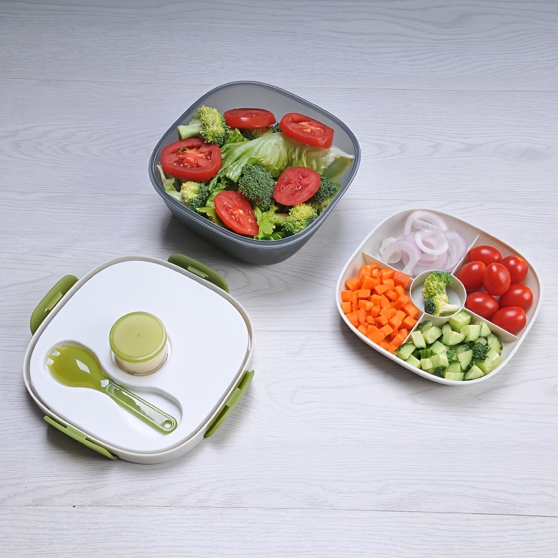 Salad Lunch Container 2L Large Capacity Bpa Free Salad Lunch Box